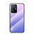 Silicone Frame Mirror Rainbow Gradient Case Cover LS1 for Xiaomi Mi 11T Pro 5G Clove Purple