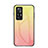 Silicone Frame Mirror Rainbow Gradient Case Cover LS1 for Xiaomi Mi 12T 5G Yellow
