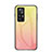 Silicone Frame Mirror Rainbow Gradient Case Cover LS1 for Xiaomi Mi 12T Pro 5G Yellow