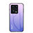 Silicone Frame Mirror Rainbow Gradient Case Cover LS1 for Xiaomi Mi 13 5G Clove Purple