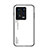 Silicone Frame Mirror Rainbow Gradient Case Cover LS1 for Xiaomi Mi 13 5G White