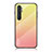 Silicone Frame Mirror Rainbow Gradient Case Cover LS1 for Xiaomi Mi Note 10 Lite Yellow