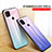 Silicone Frame Mirror Rainbow Gradient Case Cover LS1 for Xiaomi POCO C3