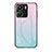 Silicone Frame Mirror Rainbow Gradient Case Cover LS1 for Xiaomi Poco C65