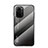 Silicone Frame Mirror Rainbow Gradient Case Cover LS1 for Xiaomi Poco F3 5G Dark Gray
