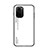 Silicone Frame Mirror Rainbow Gradient Case Cover LS1 for Xiaomi Poco F3 5G White