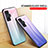 Silicone Frame Mirror Rainbow Gradient Case Cover LS1 for Xiaomi Poco F4 GT 5G