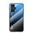 Silicone Frame Mirror Rainbow Gradient Case Cover LS1 for Xiaomi Poco F4 GT 5G Blue