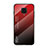 Silicone Frame Mirror Rainbow Gradient Case Cover LS1 for Xiaomi Poco M2 Pro Red