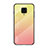 Silicone Frame Mirror Rainbow Gradient Case Cover LS1 for Xiaomi Poco M2 Pro Yellow