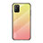 Silicone Frame Mirror Rainbow Gradient Case Cover LS1 for Xiaomi Poco M3 Yellow