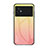 Silicone Frame Mirror Rainbow Gradient Case Cover LS1 for Xiaomi Poco M5 4G Yellow