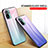 Silicone Frame Mirror Rainbow Gradient Case Cover LS1 for Xiaomi Poco M5S