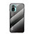 Silicone Frame Mirror Rainbow Gradient Case Cover LS1 for Xiaomi Poco M5S Dark Gray