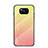 Silicone Frame Mirror Rainbow Gradient Case Cover LS1 for Xiaomi Poco X3 NFC Yellow