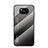 Silicone Frame Mirror Rainbow Gradient Case Cover LS1 for Xiaomi Poco X3 Pro Dark Gray