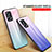 Silicone Frame Mirror Rainbow Gradient Case Cover LS1 for Xiaomi Poco X4 GT 5G