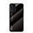 Silicone Frame Mirror Rainbow Gradient Case Cover LS1 for Xiaomi Poco X4 NFC Black