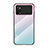 Silicone Frame Mirror Rainbow Gradient Case Cover LS1 for Xiaomi Poco X4 Pro 5G Cyan