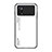 Silicone Frame Mirror Rainbow Gradient Case Cover LS1 for Xiaomi Poco X4 Pro 5G White