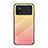 Silicone Frame Mirror Rainbow Gradient Case Cover LS1 for Xiaomi Poco X4 Pro 5G Yellow