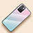 Silicone Frame Mirror Rainbow Gradient Case Cover LS1 for Xiaomi Redmi 10 (2022) Cyan