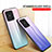 Silicone Frame Mirror Rainbow Gradient Case Cover LS1 for Xiaomi Redmi 10 India