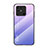 Silicone Frame Mirror Rainbow Gradient Case Cover LS1 for Xiaomi Redmi 10 India Clove Purple