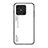 Silicone Frame Mirror Rainbow Gradient Case Cover LS1 for Xiaomi Redmi 10 India White
