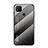Silicone Frame Mirror Rainbow Gradient Case Cover LS1 for Xiaomi Redmi 10A 4G Dark Gray