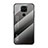 Silicone Frame Mirror Rainbow Gradient Case Cover LS1 for Xiaomi Redmi 10X 4G Dark Gray
