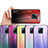 Silicone Frame Mirror Rainbow Gradient Case Cover LS1 for Xiaomi Redmi 10X 5G