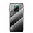 Silicone Frame Mirror Rainbow Gradient Case Cover LS1 for Xiaomi Redmi 10X 5G Dark Gray
