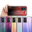 Silicone Frame Mirror Rainbow Gradient Case Cover LS1 for Xiaomi Redmi 11 Prime 5G