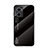 Silicone Frame Mirror Rainbow Gradient Case Cover LS1 for Xiaomi Redmi 11 Prime 5G Black