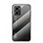 Silicone Frame Mirror Rainbow Gradient Case Cover LS1 for Xiaomi Redmi 11 Prime 5G Dark Gray
