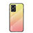 Silicone Frame Mirror Rainbow Gradient Case Cover LS1 for Xiaomi Redmi 11 Prime 5G Yellow