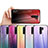 Silicone Frame Mirror Rainbow Gradient Case Cover LS1 for Xiaomi Redmi 9