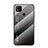 Silicone Frame Mirror Rainbow Gradient Case Cover LS1 for Xiaomi Redmi 9 Activ Dark Gray