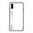 Silicone Frame Mirror Rainbow Gradient Case Cover LS1 for Xiaomi Redmi 9A White