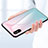 Silicone Frame Mirror Rainbow Gradient Case Cover LS1 for Xiaomi Redmi 9AT