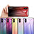 Silicone Frame Mirror Rainbow Gradient Case Cover LS1 for Xiaomi Redmi 9i