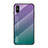Silicone Frame Mirror Rainbow Gradient Case Cover LS1 for Xiaomi Redmi 9i Mixed