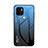 Silicone Frame Mirror Rainbow Gradient Case Cover LS1 for Xiaomi Redmi A1 Plus Blue