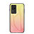 Silicone Frame Mirror Rainbow Gradient Case Cover LS1 for Xiaomi Redmi K40S 5G Yellow