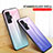 Silicone Frame Mirror Rainbow Gradient Case Cover LS1 for Xiaomi Redmi K50 Gaming 5G