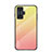 Silicone Frame Mirror Rainbow Gradient Case Cover LS1 for Xiaomi Redmi K50 Gaming 5G Yellow