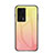 Silicone Frame Mirror Rainbow Gradient Case Cover LS1 for Xiaomi Redmi K60E 5G Yellow