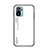 Silicone Frame Mirror Rainbow Gradient Case Cover LS1 for Xiaomi Redmi Note 10 4G White