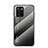 Silicone Frame Mirror Rainbow Gradient Case Cover LS1 for Xiaomi Redmi Note 10 Pro 5G Dark Gray